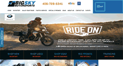 Desktop Screenshot of bigskymotorsports.com